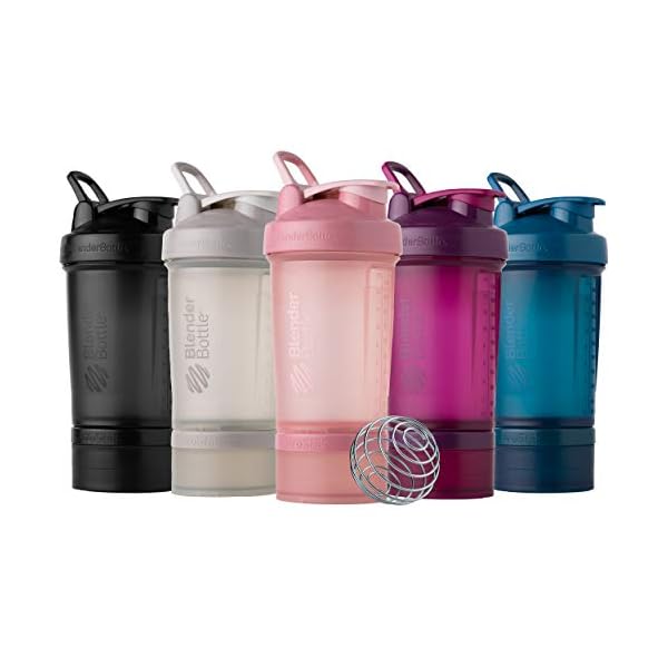 BlenderBottle ProStak PRO, Shaker-Flasche mit Tablettenorganizer und Aufbewahrung, 650 ml, Black & ProStak Expansion Pak… – Bild 9