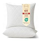 EVE Textile® 6er Set Kopfkissen 80x80 cm ergonomisches Steppkissen Allergiker Kissen...