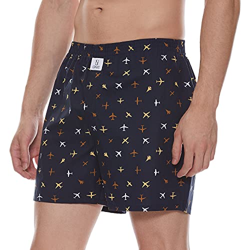 Image of Longies Men's Cotton Printed Regular Boxer Shorts