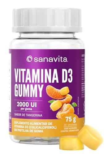 Vitamina D3 2000 UI Tangerina - Sanavita - Gominha