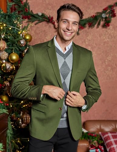 Image of COOFANDY Mens Casual Blazer Slim Fit Suit Jacket Lightweight Knit Sport Coat Two Button Blazer Jacket