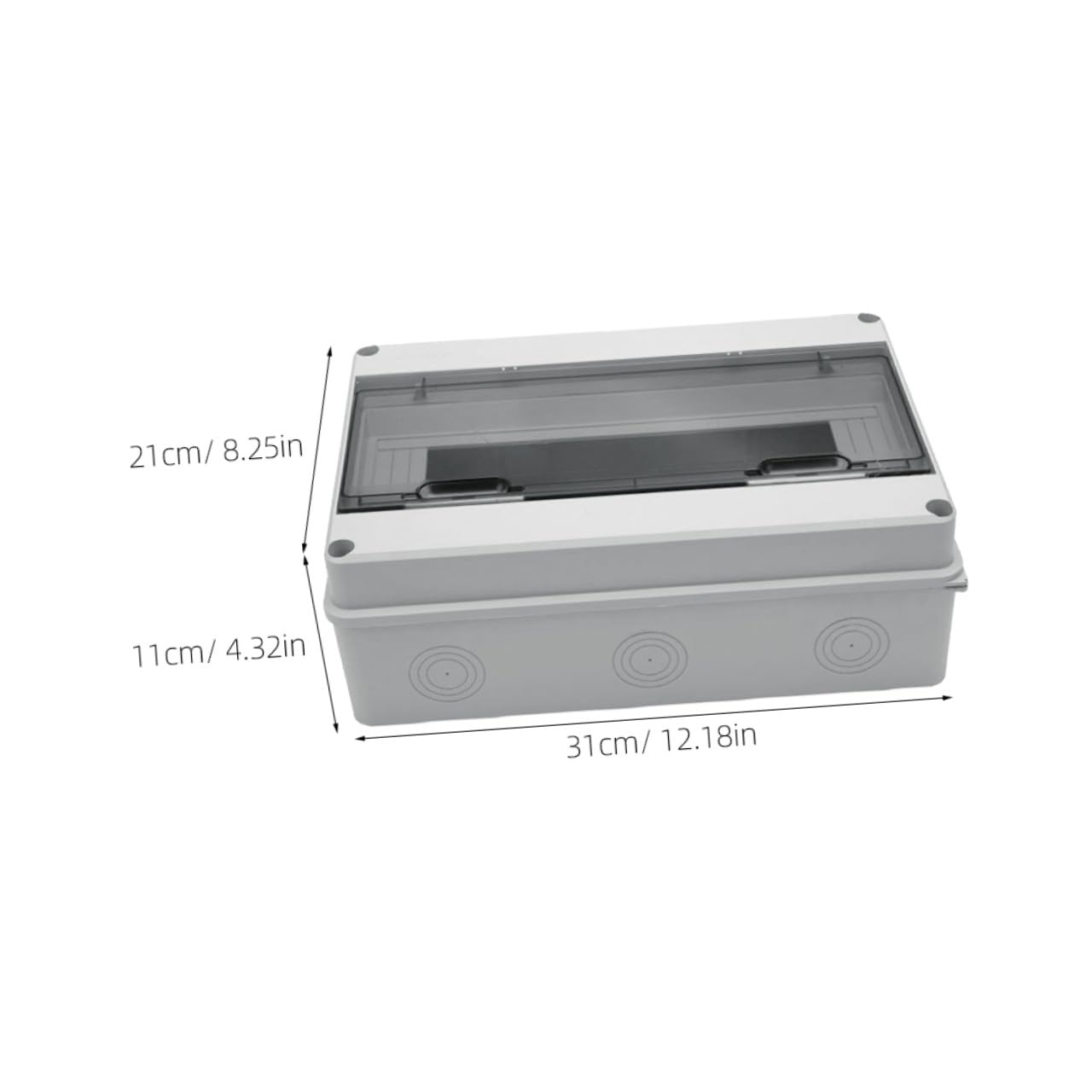 Cassetta Resistente alla Pioggia Protezione Ip65 Quadro Elettrico in Plastica Bianco 15 Circuiti Scatola di Distribuzione Pratica ed Elegante per Esterni