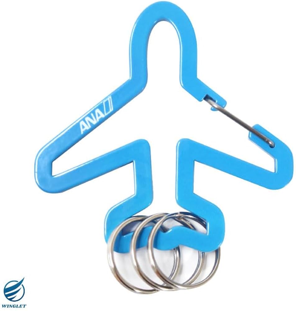 Amazon.co.jp: ANA 飛行機 カラビナ キーリング 全日空 キーホルダー
