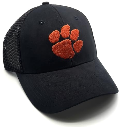 Gorra Trucker Negra y Naranja con Logo Bordado Ajustable miniatura 1