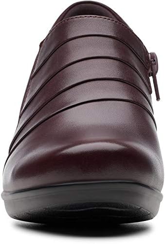 Clarks Women's Emslie Guide Pump 12 Burgundy Leather