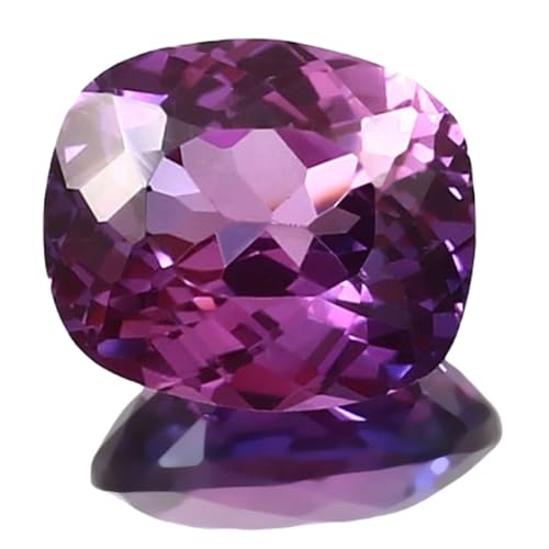 Saphir de Ceylan violet rose naturel 11x9mm éliminez le plastique avec une vraie pierre précieuse