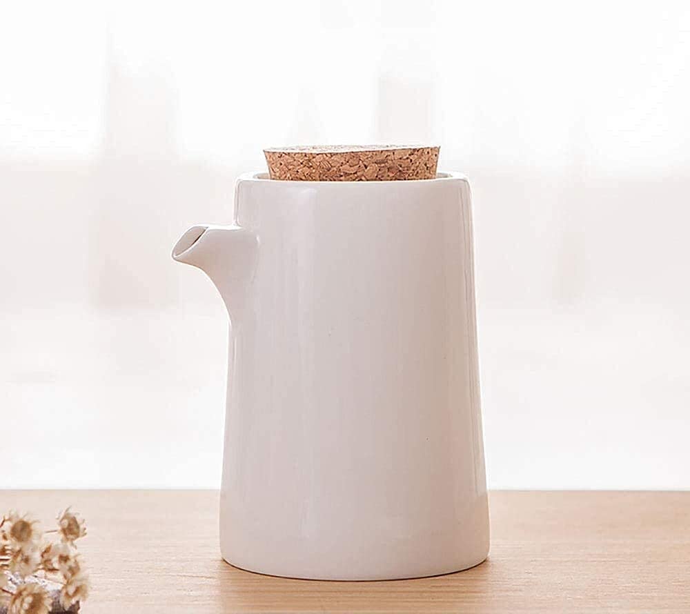 Oliera e aceto in Ceramica, erogatore di Olio, Bottiglia da Tavolo, erogatore di Olio d'oliva, Bottiglia per Salsa di soia o aceto, erogatore di condimenti in c