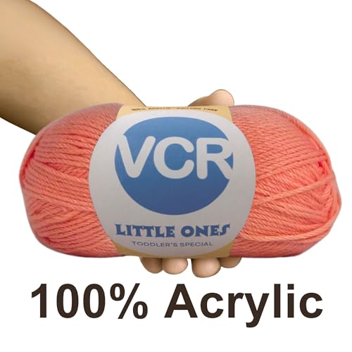 Image of VCR Orange Red Yarn, 100 Grams Hank, 190 Meters Length, Acrylic Ball for Crochet and Knitting, Soft Crosia Threads, Pack of 1 Yarn, Suitable for DIY Crafts