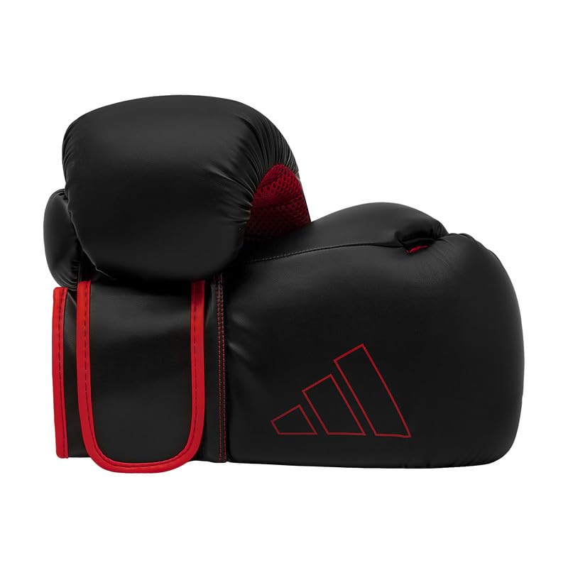 adidas Unisex - Adult Hybrid 80 Boxing Gloves, Black/Red, 12 oz EU, Black / Red - Image 3