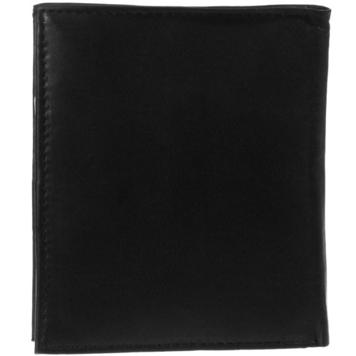 Leather Impressions European Rfid Blocking Protection Leather Wallet, Hipster Bi-Fold Large Purse, Money Holder For Men, Gift, Slim & Multiple Card Holder (Leather, Black) #TOP1