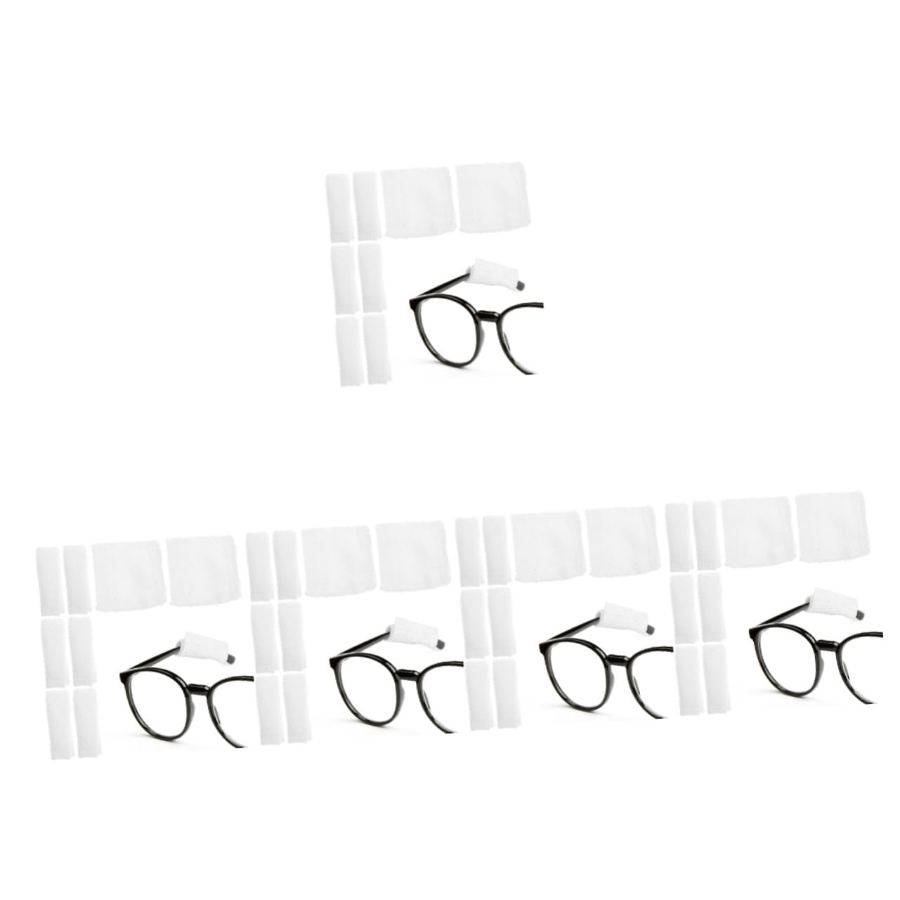5 Set Per Occhiali Cuscinetti Auricolari Per Per Il Viso Occhiali Da Sole Protezione Per Le Orecchie Occhiali Da Sole Cuscinetti 8 pezzi * 5