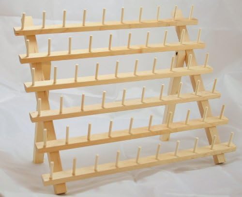 New ThreadNanny 50 1100 Yard Cones of Polyester Machine Embroidery Thread (Vibrant Colors) + Storage Rack + PREWOUND BOBBINS