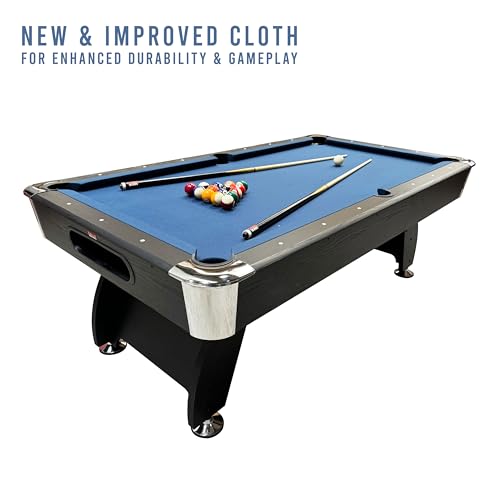 BCE Black Cat 7ft American Pool Table - with Full-size American Pool Balls & 2 Cues - Image 3