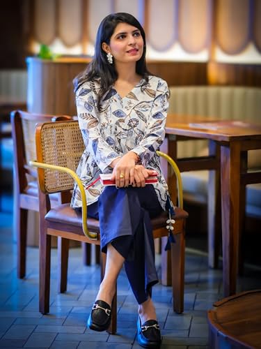 Image of Youthnic Women's Poly Rayon Printed Alia Cut Peplum Top | Top for Office | Women's Tunics | Short Kurti Women| Regular Fit