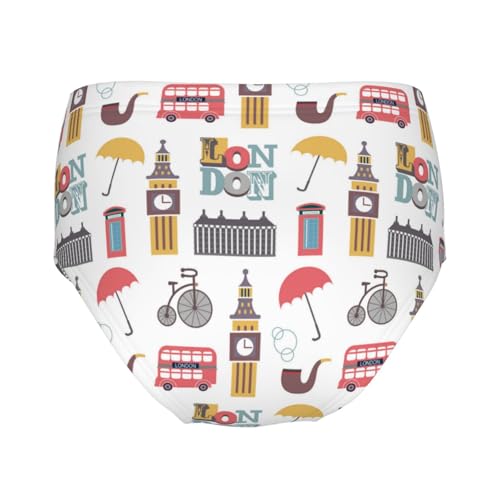 Cartoon British Icon Girls' Underwear Soft Cotton Little Girls Panties Comfort Briefs2