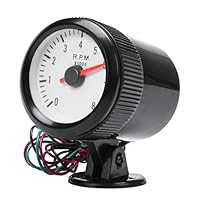 ETOPARS Universelle Kfz Auto Drehzahlmesser 2Zoll 52mm Auto Geschwindigkeitsmesser Messgerät Motor Tachometer Zeiger Anzeige Tacho Blau Lichtanzeige Instrument Tachoanzeige