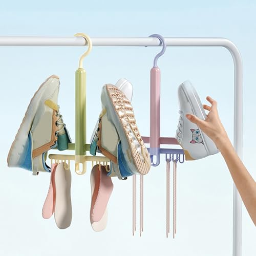 Secador de zapatos rotatorio 360° con clip para plantilla miniatura 3