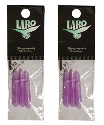 Image of Lstyle Dart Shafts: Plastic Nylon Shaft - for Soft Tip and Steel Tip Darts - (6 Shafts Total) - Milky Purple 130 (Extra Short)