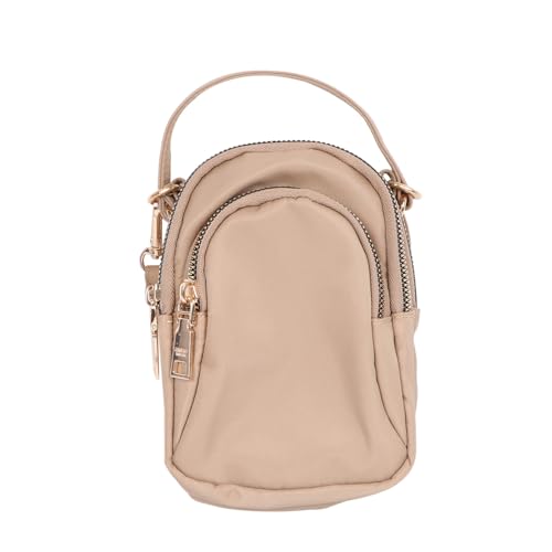 Sac à bandoulière en nylon imperméable pour femme avec fermeture éclair pratique au quotidien