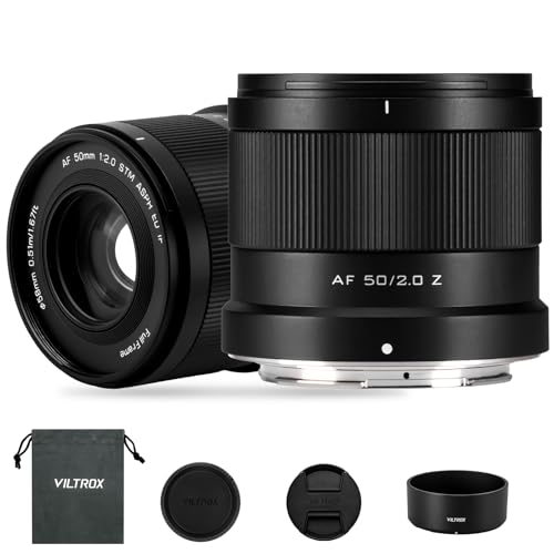 50mm F2.0 Full Frame Prime Lens for Nikon Z Mount | Fast AF, Large Aperture, Lightweight | Wide Angle Standard Prime Lens Compatible with Nikon Z8, Z9, Z6II, Z7II, Z5, Z50, ZF, Z30 Mirrorless Cameras