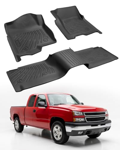 Image of Truck Floor Mat for Silverado Sierra 1500 2500 3500 1999-2006 Extended Cab