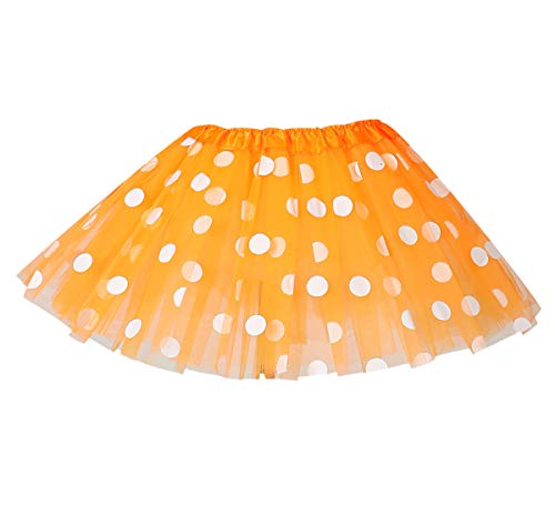 Tutu Ballet Niña Tutú Falda Tul Lunares Brillante Tutu Brillo Cumpleaños Tutus Para Niñas Disfraz Tutu Skirt Princess Tutu Bailarina Danza Tutús Faldas Volantes Tul Disfraces Tutu Princesa Naranja