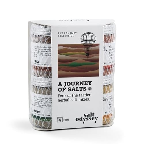 Salt Odyssey Combo Salts with Herbs and Spices, 4 X 80 g