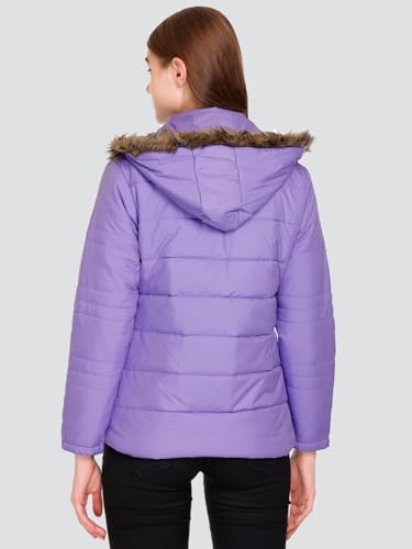 Image of RARE TIMES Women's Stylish Solid Full Sleeves Jacket | Winter Wear Quilted Jacket for Travelling | Regulaer Fit Puffer Jacket For Women