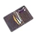 Handmade vintage Men's Minimalist Leather Wallet Card Holder Card Case Wallet Front Pocket Card Organizer(Brown)