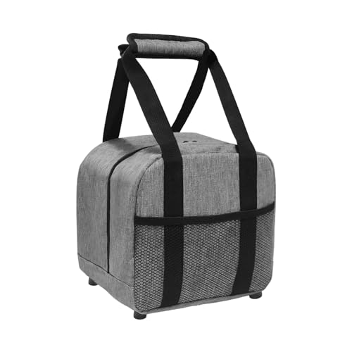 Bolso de mano individual para bolas de bolos con interior acolchado portátil
