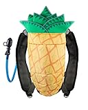 PAKS & REC. HYDRATION PACKS Backpack with Fun Pineapple Design | 2L Water Bladder | Water Pack Perfect for Music Festivals, Raves, Concerts, Hiking, Biking, Running, Camping, Skiing & Outdoor Sports
