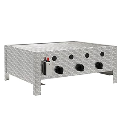 BBQ-Toro Edelstahl Gastrobräter | 3-flammig | (B) 64 x (T) 52 x (H) 27 cm | Gastrogasgrill, Wurstbrater, Tisch grill | Gastrogrill, Tischgasgrill, Gastischgrill, Gas-Gastrobräter, Bräter Edelstahl – Bild 7