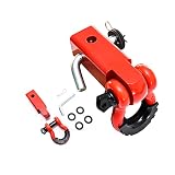 HOUERT Shackle Hitch Receiver 2 Inch, 45000lb Breaking Strength, Heavy Duty Receiver Shackle Bracket
