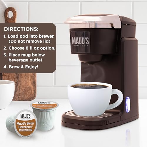 Image of Maud's Salted Caramel, Sweet Hazelnut & Cinnamon Roll Flavored Bundle, 54ct | Medium Roast Flavored Coffee in Single Serve Pods - 100% Arabica Coffee, Compatible with Keurig Coffee Makers