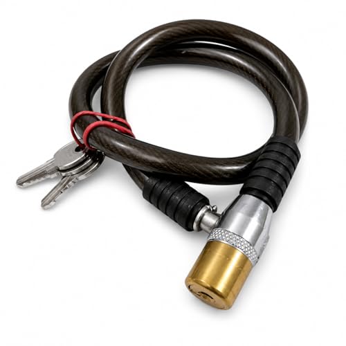 Image of Element Hub Multipurpose Heavy-Duty Cable Lock for Bikes, Cycles| Heavy Duty Anti-Theft Protection| Lock with 3 Keys Lock for Bike, Bicycle, Helmet, Luggage | Bike Cable Lock - Pack of 1