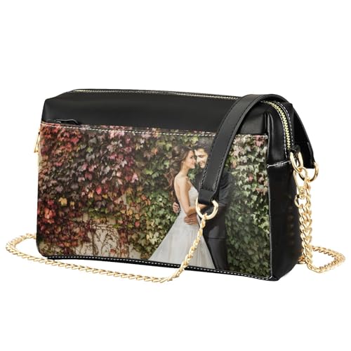 Personalized Photo Crossbody Handbag Purse Custom Shoulder Bag Leather Chain Bags Christmas Anniversary for Gift2