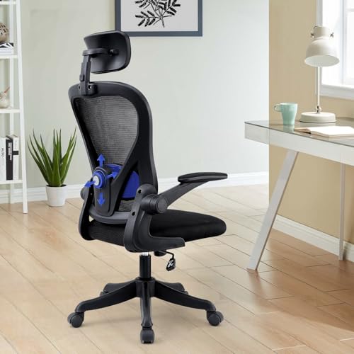 Goldeluxe Silla Oficina con Reposacabezas y Soporte Lumbar