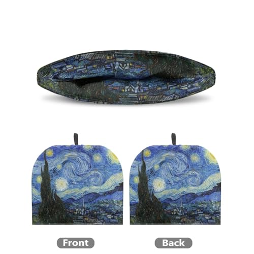 Image of Starry Night Print Tea Pot Cover Teapots Cosy Insulated Tea Cozies Home Kitchen Decoration Teapot Dust Cover Warming Tea Kettle Quilt Creative Gifts for Party