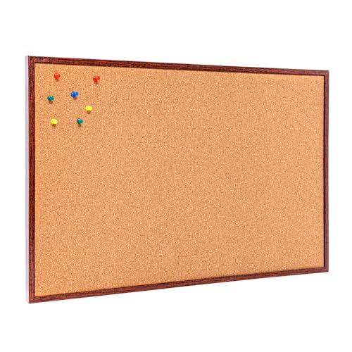 Quadro Cortiça Moldura FIT Mogno STALO, 60x40