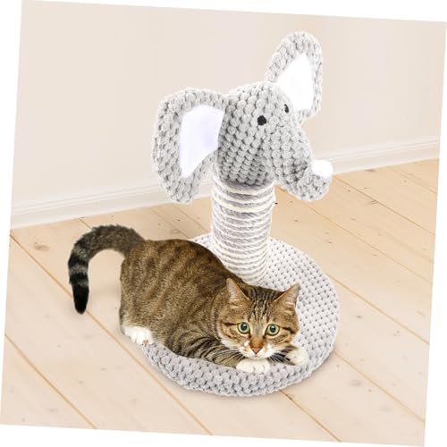Kit de 2 postes rascadores para gato con sisal natural miniatura 5
