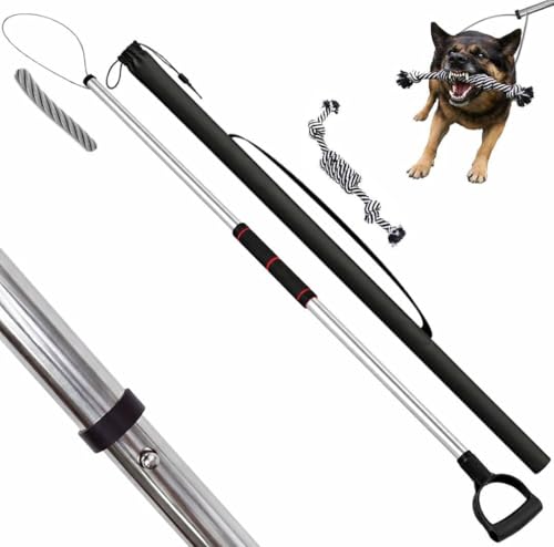 Adjustable 6092 Inch Animal Catch Pole Animal Control Pole for Dogs Cat Raccoon Wild Boar Fox Wolf Lizard Calf Alligator Wildlife & Farm Animals with Animal Toy and Storage Bag