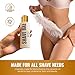 Shave Bae All-Natural Shave Oil – No Razor Burn or Bumps - Get a Silky Smooth Shave - Plant-Based, Nontoxic Shaving Oil Perfect for Bikini Body Beard | Made in USA, 4 Fl Oz