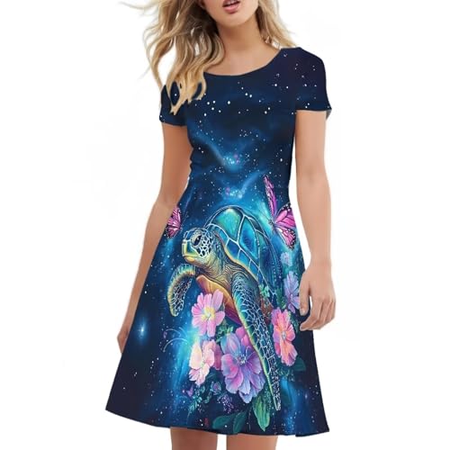 Image of Forchrinse Native Aztec Style Black White Geometric Women's Midi Dress Casual Long Dress Round Neck Swing Dress