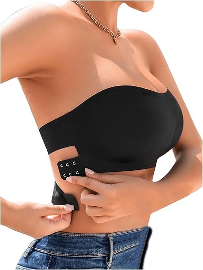 Women's & Girls Nipple Cover Strapless Bra, 2 Pair Beige Color Invisible & Reusable Push Up Bra, Self Adhesive Breast Lift Up Sticky Bra, Braless, Padded & Wire Free Bra-image-25