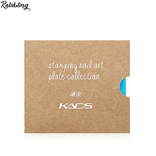 Rolabling Placa de estampagem de unhas placa de carimbo bonito de Natal para arte de unhas, modelo d