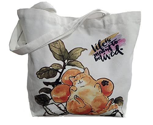 Flamingo Canvas Bag Shopping Canvas Bag Women's Casual Bag Tote Bag Reusable Grocery bag