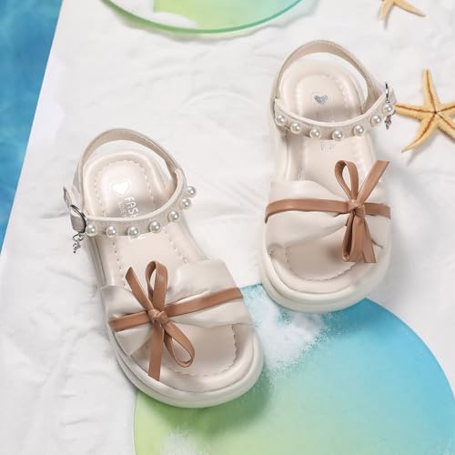 IWIHMIV Girls Platform Sandals Kids Toddler Sandals Girls Sandal Comfort Thick Sole Slip On with Adjustable Back Strap4