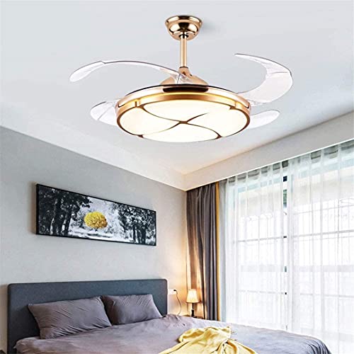 Ventilateur de plafond LED avec éclairage dimmable et télécommande pour salon - 7
