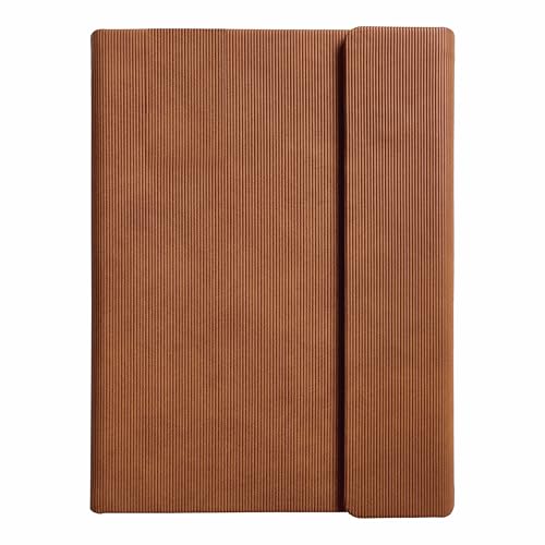 Image of Anupam A5 Cord Journal | 192 Pages | College Ruled Notebook | 80 Gsm Paper | PU Cover Magnetic Closure & Pen Holder Daily Planner | for Writing, Planning, Travel Office Use, Handy Journal (Tan)