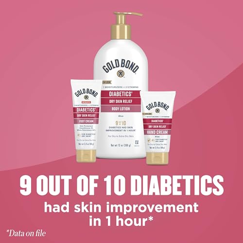 Gold Bond Medicated Diabetics' Dry Skin Relief Foot Cream, 3.4 oz., Skin Protectant - Thumbnail 6